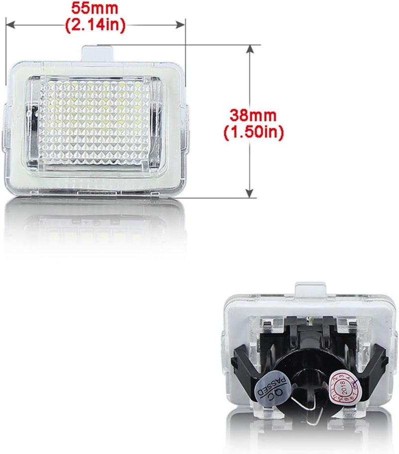 QASULER LED License Plate Lights for W204 W212 W216 W221 - Image 2