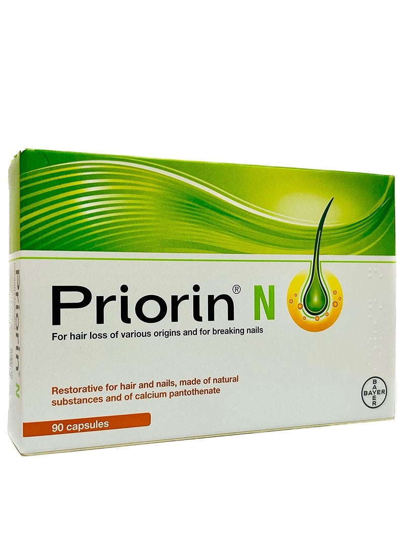 BAYER Priorin N Capsules 90 for Hair and Nails - Image 2
