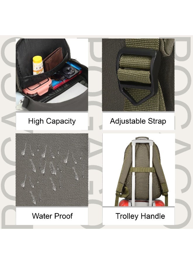 POGAGO Waterproof Travel Backpack | Multi-Pocket Laptop Bag 15.6 Inch | Business, Office, School Backpack - Image 3