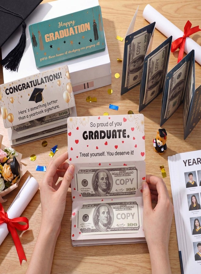 Resurhang 6 Pcs Funny Graduation Money Card Holder 6 Slots Cash Gift Check Holder Graduation Party Favors Birthday Present Gift for Senior Graduate Class Grad Supplies - Image 4