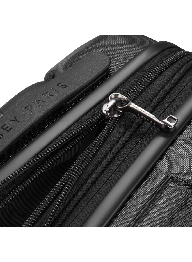 DELSEY Depart 61cm Check-In Trolley Hard Shell ABS+PC Suitcase 4 Double Wheels Expandable TSA Lock  Premium Interior - Black - Image 4
