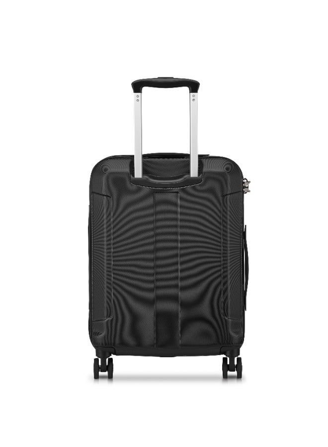 DELSEY Depart 61cm Check-In Trolley Hard Shell ABS+PC Suitcase 4 Double Wheels Expandable TSA Lock  Premium Interior - Black - Image 3