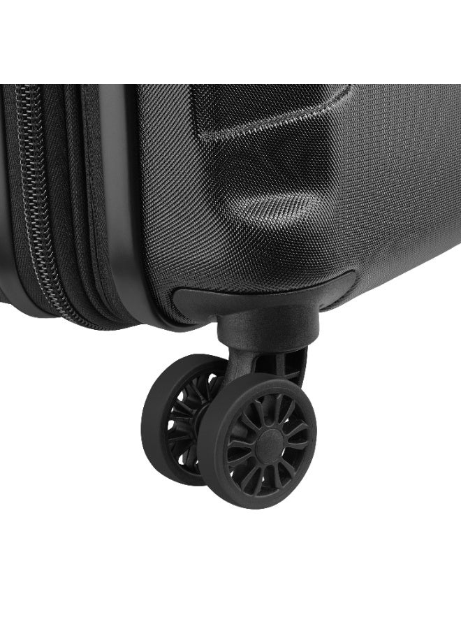 DELSEY Depart 61cm Check-In Trolley Hard Shell ABS+PC Suitcase 4 Double Wheels Expandable TSA Lock  Premium Interior - Black - Image 5