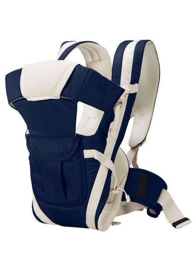 MOVE ON - 4In1 Polycotton Adjustable Baby Carrier Sling Backpack Bag (Blue 030 Months) (4 In 1 Blue) - Image 1
