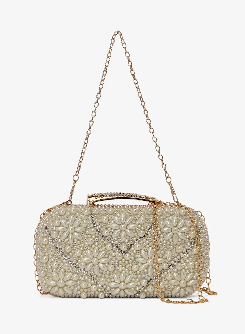 Detailed Embellished Clutch