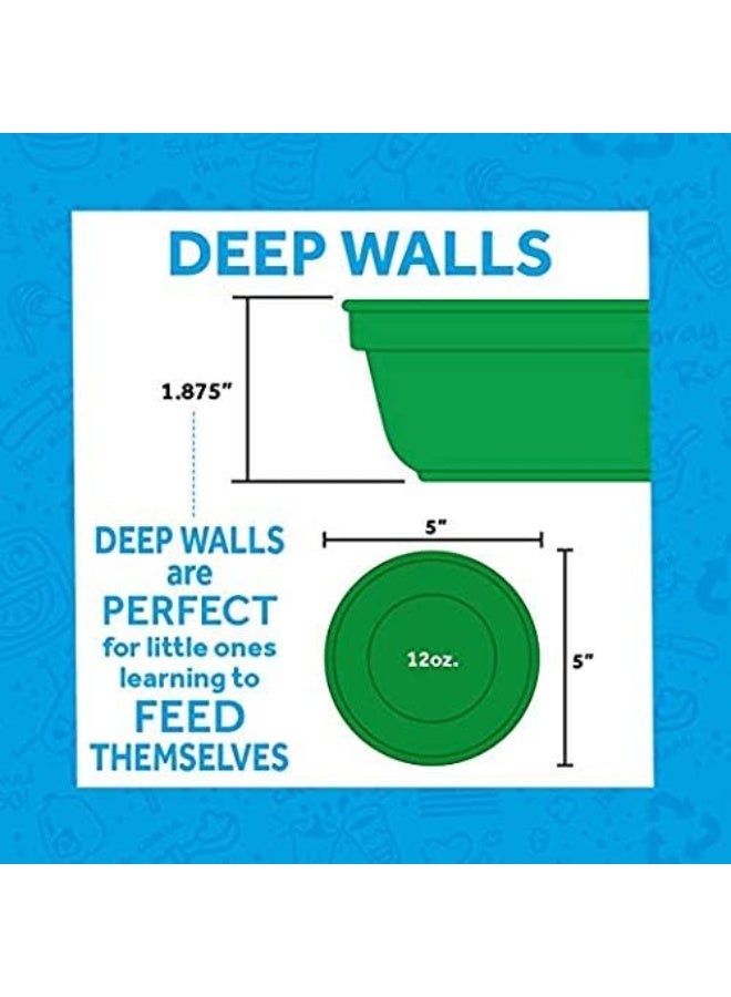 Replay Re Play Made in USA 12 Oz. Reusable Plastic Bowls, Pack of 4 Without Lid - Image 3