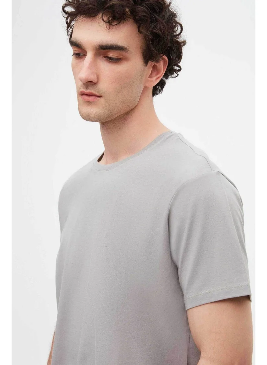دي أس دامات Slim Fit Gray T-shirt 4HC141996753M