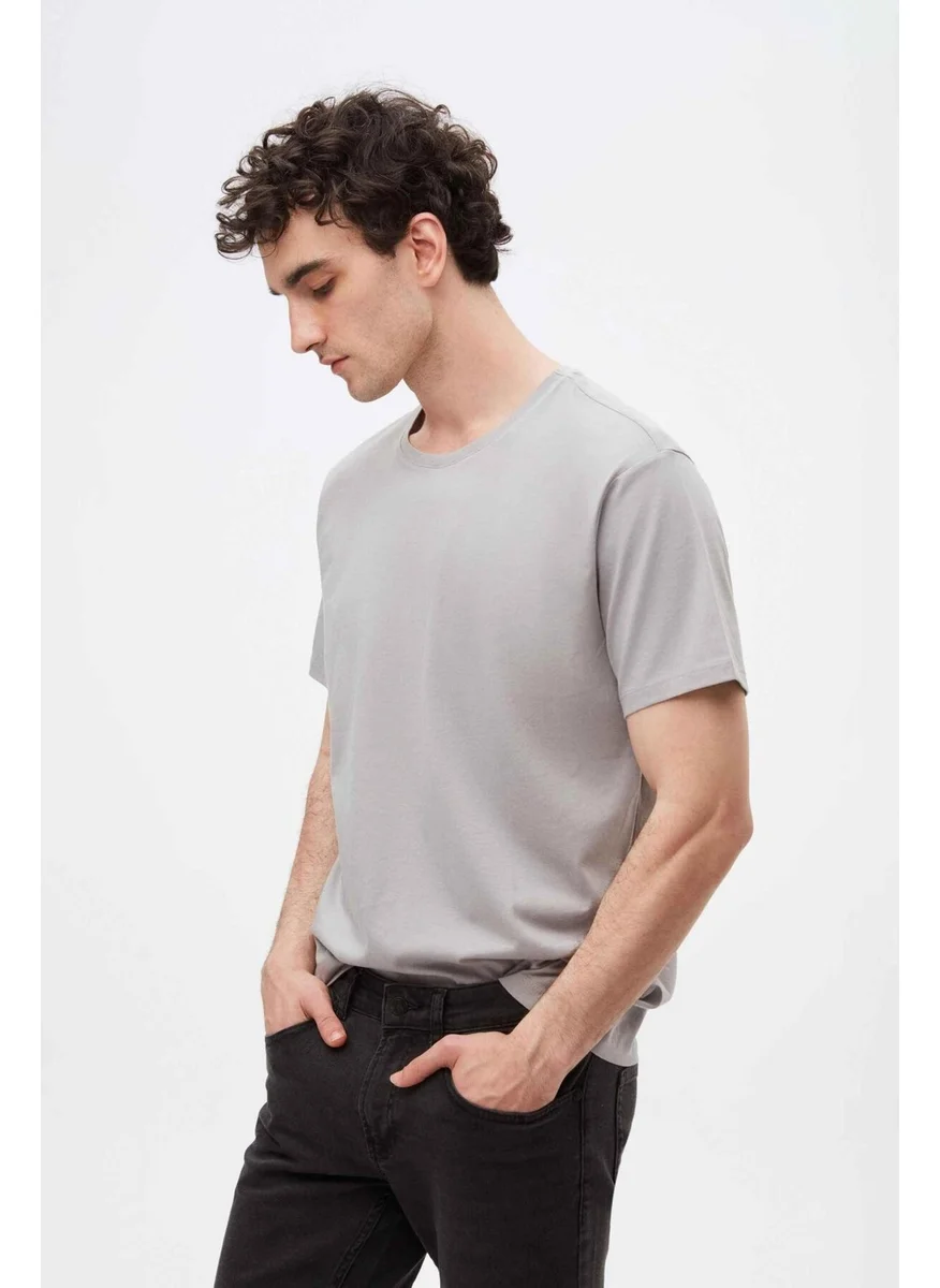 دي أس دامات Slim Fit Gray T-shirt 4HC141996753M
