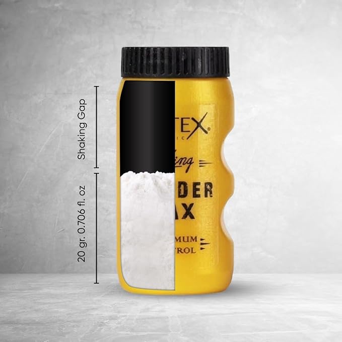 Totex Hair Styling Texturising Matte Powder Wax 20g Wide Tooth No2 Black Hair Styling Comb