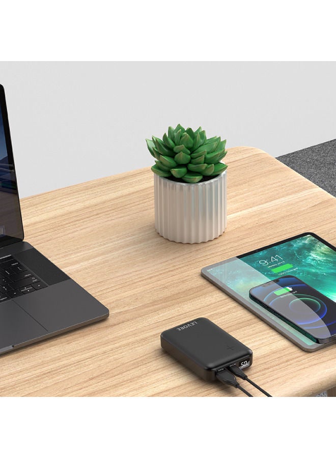 LEVORE باور بانك PD 20 وات 10000 مللي أمبير 2 منفذ أسود LP221 -BK - Image 2