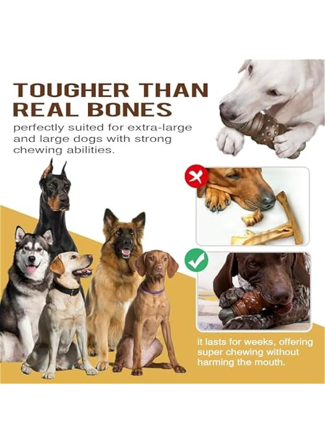 Premium Dog Chew Toy for Aggressive Chewers - Durable and Effective Teeth Cleaning Toy for Large/Medium Breed Dogs (Coffee) - Image 4