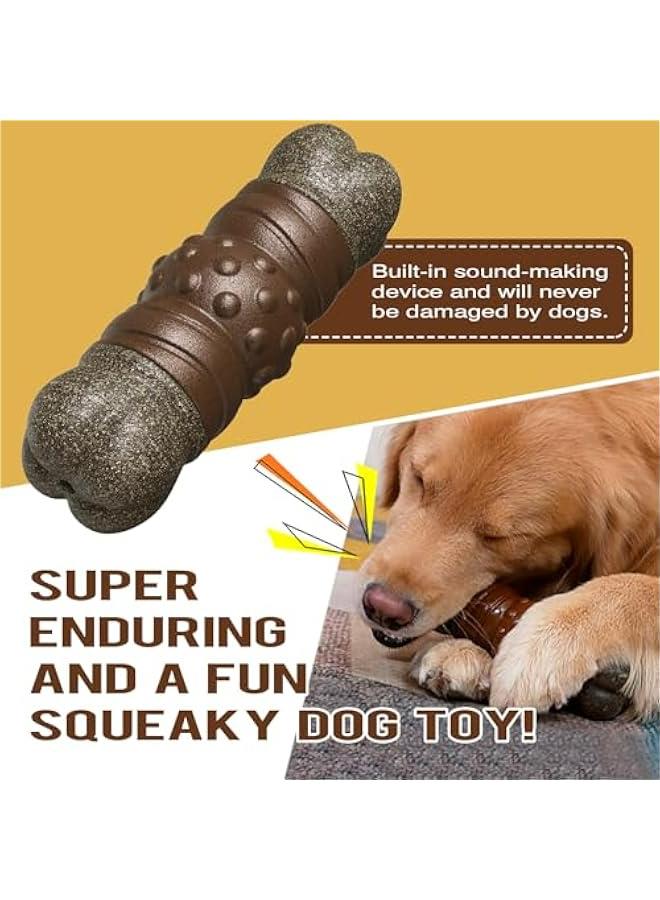 Premium Dog Chew Toy for Aggressive Chewers - Durable and Effective Teeth Cleaning Toy for Large/Medium Breed Dogs (Coffee) - Image 5