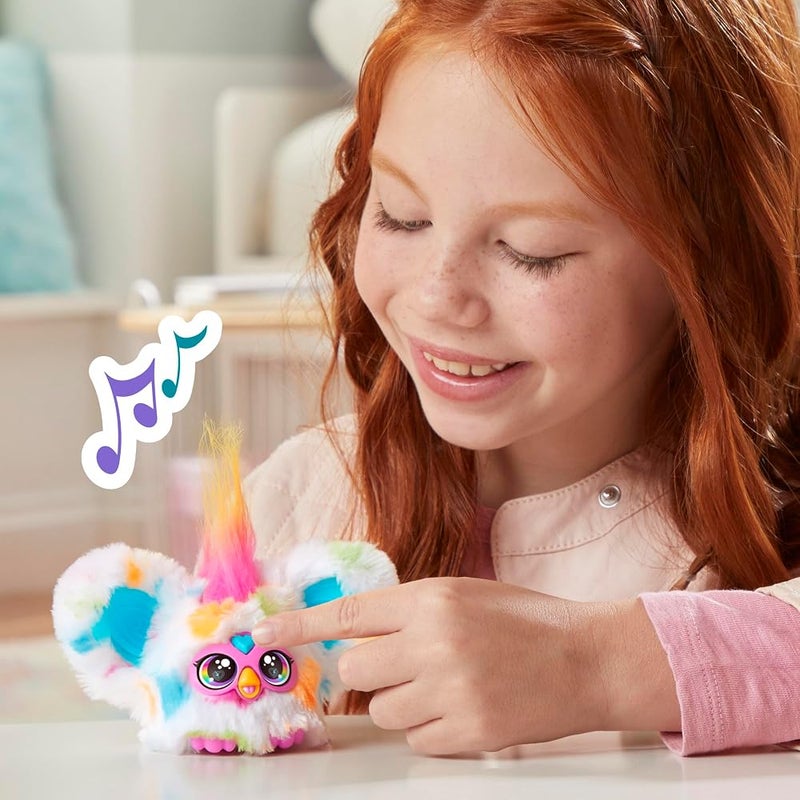 فربي { "titleAr": "Furby Furblets Loo-Lay Mini Friend، أكثر من 45 صوتًا وموسيقى، يتحدث فقط بلغة Furby، ألعاب مخملية إلكترونية للأطفال من سن 6 سنوات فما فوق، متعددة الألوان" "detailsAr": "LOO-LAY، الصديق الصغير Furblet: إنها ألعاب Furby مصغر - Image 3