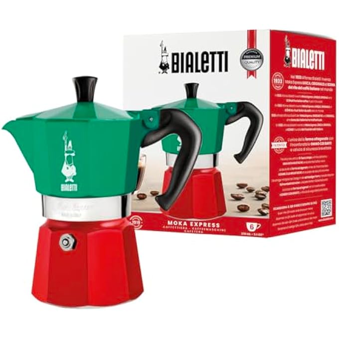 BIALeTTI Espresso Maker Direct Flame Mocha Express For 6 Cups Coffee Machinetta Italy 005323 - Image 1