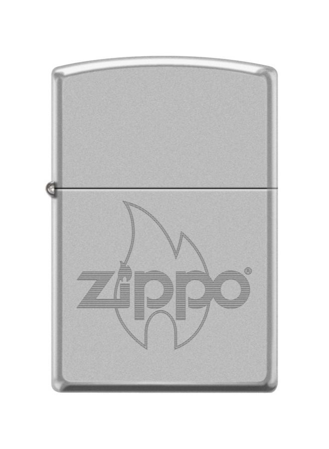 Zippo ولاعة Zippo AE184042 205 قبعة بيسبول لهب من الكروم الساتان المقاوم للرياح - Image 1