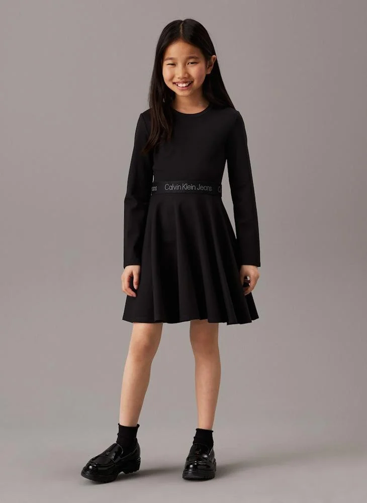 Calvin Klein Jeans Kids Logo Tape Punto Dress