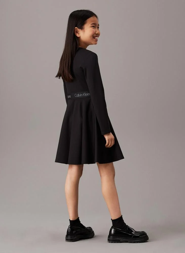 Calvin Klein Jeans Kids Logo Tape Punto Dress