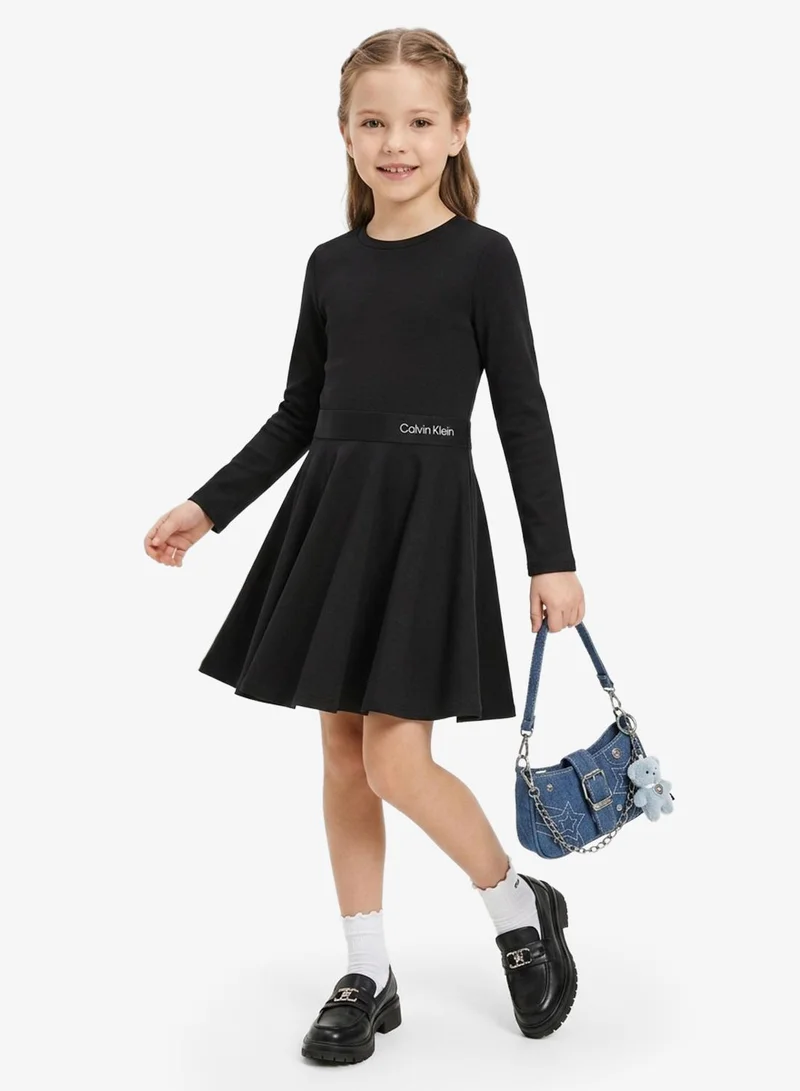 Calvin Klein Jeans Kids Logo Tape Punto Dress