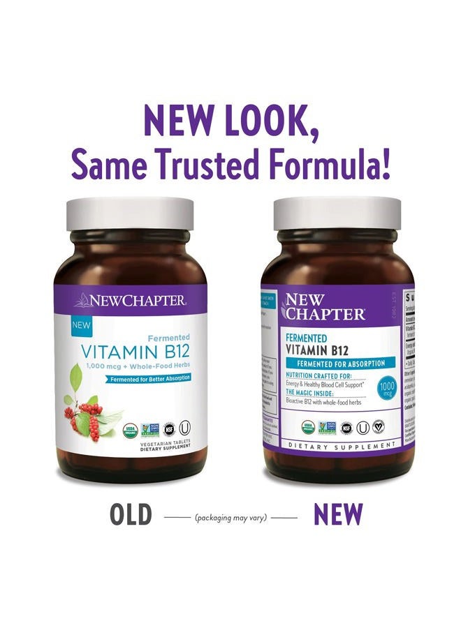 New Chapter Fermented Vitamin b12, 30 Count - Image 2