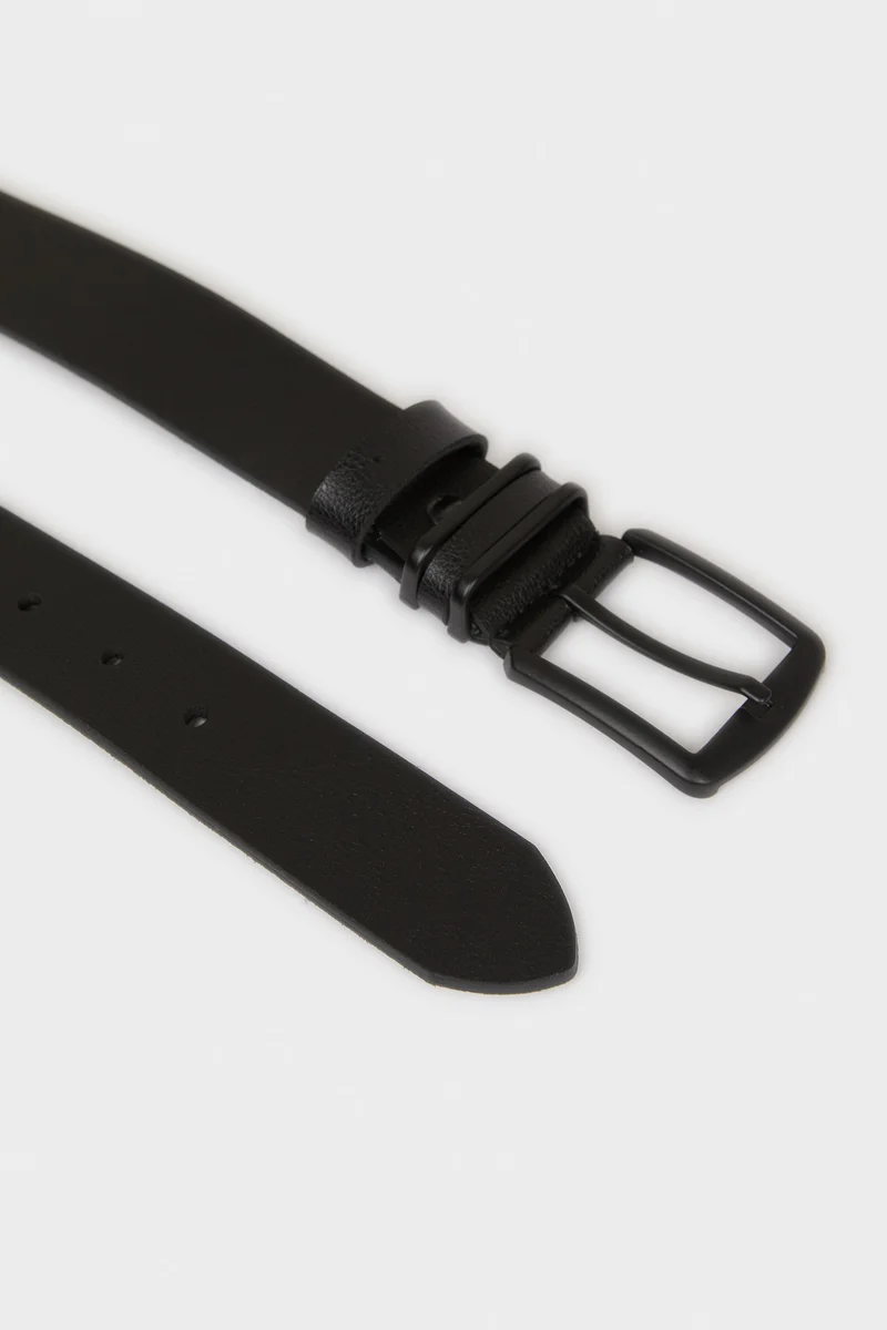 Defacto  Man Rectangle Clasp Faux Leather Jean Belt for Men | Best Price UAE