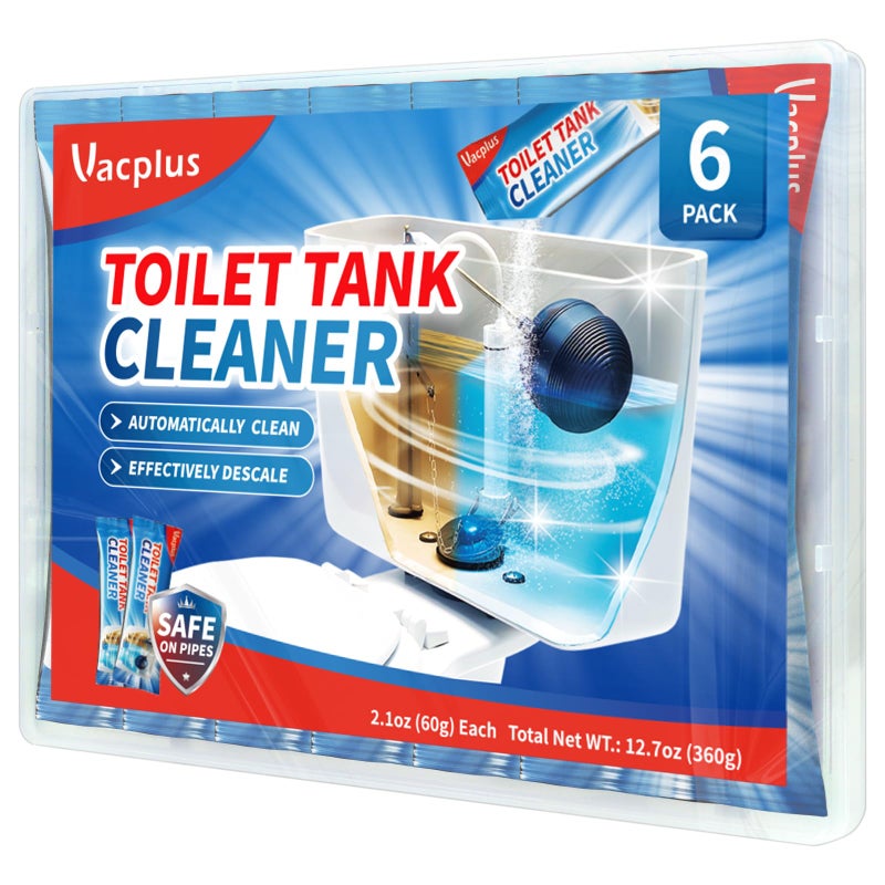 Vacplus Toilet Tank Cleaner, 6 Pack, Automatic Toilet Descaler, Toilet Mold Remover, Toilet Bowl Cleaners Remove Rust - Image 1