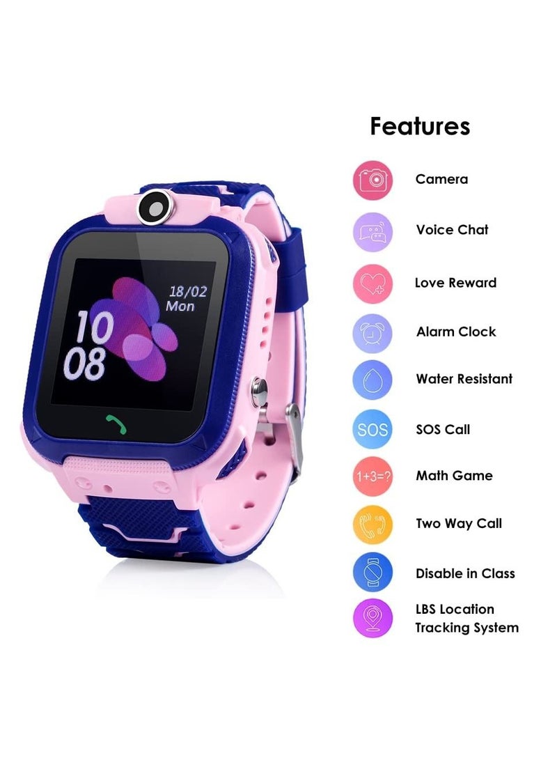 Smart Watch Phone for Kids, Waterproof Smartwatches with Tracker HD Touch Screen for 3-12 Boys and Girls,Children's Phone Watch - Image 2