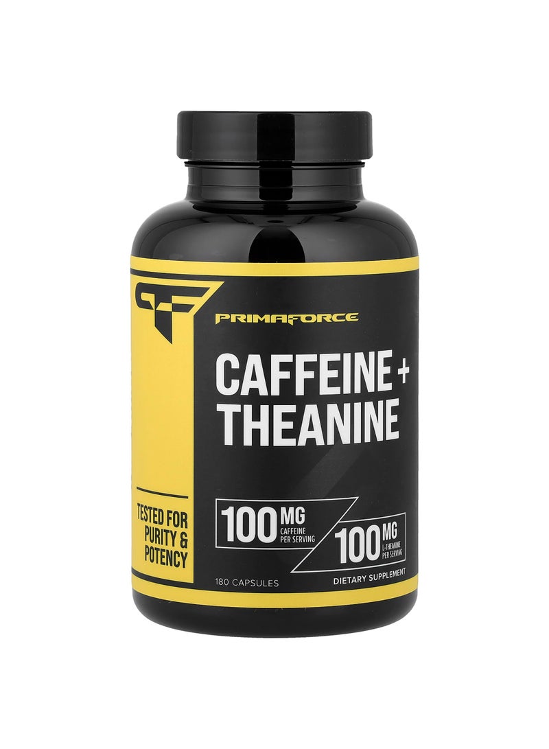 Caffeine + Theanine, 180 Capsules