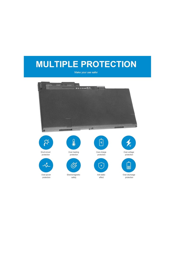 Terabyte CM03XL Battery fit HP EliteBook 740 745 750 755 840 845 850 855 G1 G2 Series, fit HP ZBook 14 15u, P/N: HSTNN-DB4Q HSTNN-L11C-5 HSTNN-LB4R 717376-001 CM03 CM03050XL Notebook Laptop Battery - Image 5