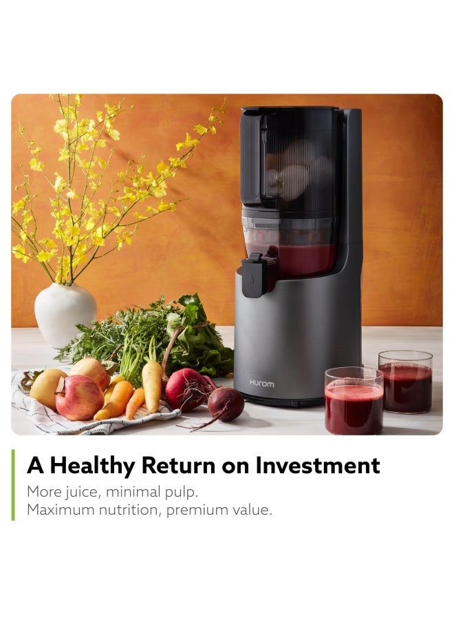 Hurom Hurom H200 Easy Clean Slow Juicer Matte Black  Hands Free  Hopper Fits Whole Produce  Quiet Motor  Scrub Free Cleaning  BPA Free  Easy Assembly  Healthy Living  Cold Press Masticating Juicer  - Image 3