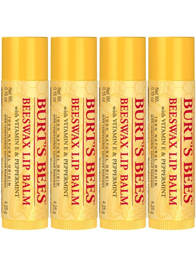 بيرتس بيز عبوة مرطب شفاه بشمع العسل من بيرتس بيز للجنسين - 4 عبوات (0.15 أونصة) - Image 3