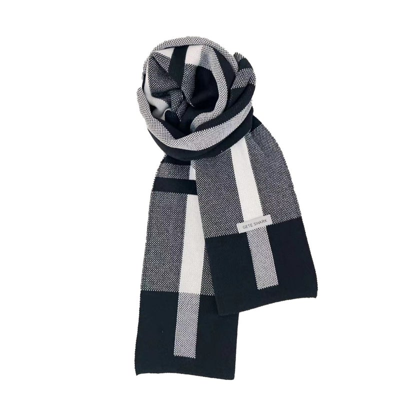 Scarf For Boys In Style Warm K-Style Versatile Student Youth Plaid Scarf Men'S Trendy Sale - Image 2