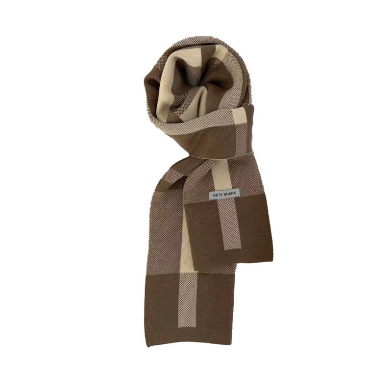 Scarf For Boys In Style Warm K-Style Versatile Student Youth Plaid Scarf Men'S Trendy Sale - Image 4