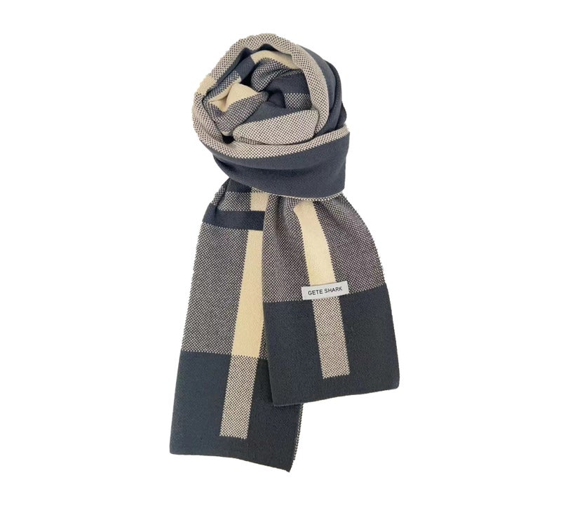 Scarf For Boys In Style Warm K-Style Versatile Student Youth Plaid Scarf Men'S Trendy Sale - Image 1