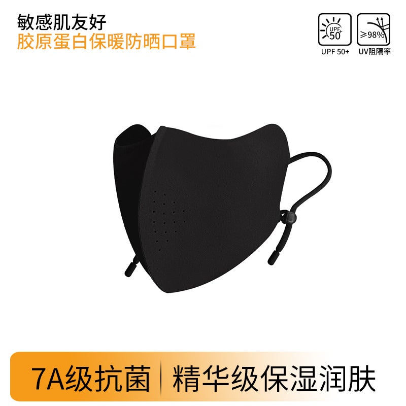 Children'S Warm Mask Fleece-Lined Girls Boys Collagen Sunscreen Windproof Warm Mask - Image 1