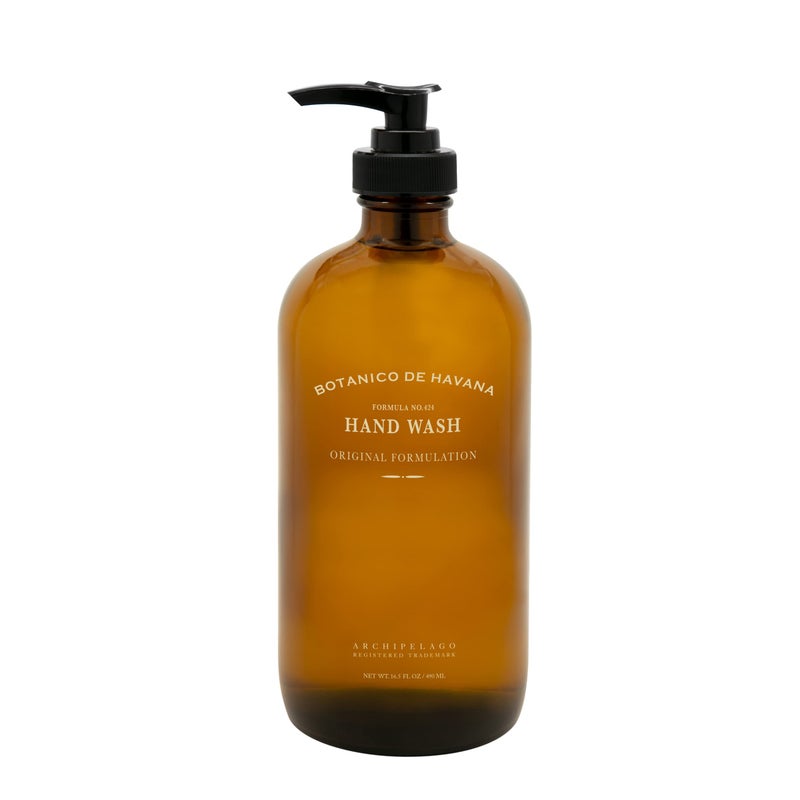 Archipelago Botanicals أرشيبيلاجو بوتانيكالز بوتانيكو دي هافانا سائل غسيل اليدين، مرطب لغسيل اليدين اليومي مع مضخة الصابون، صابون لليدين للمطبخ أو الحمام، 16.5 فل. أوقية - Image 1