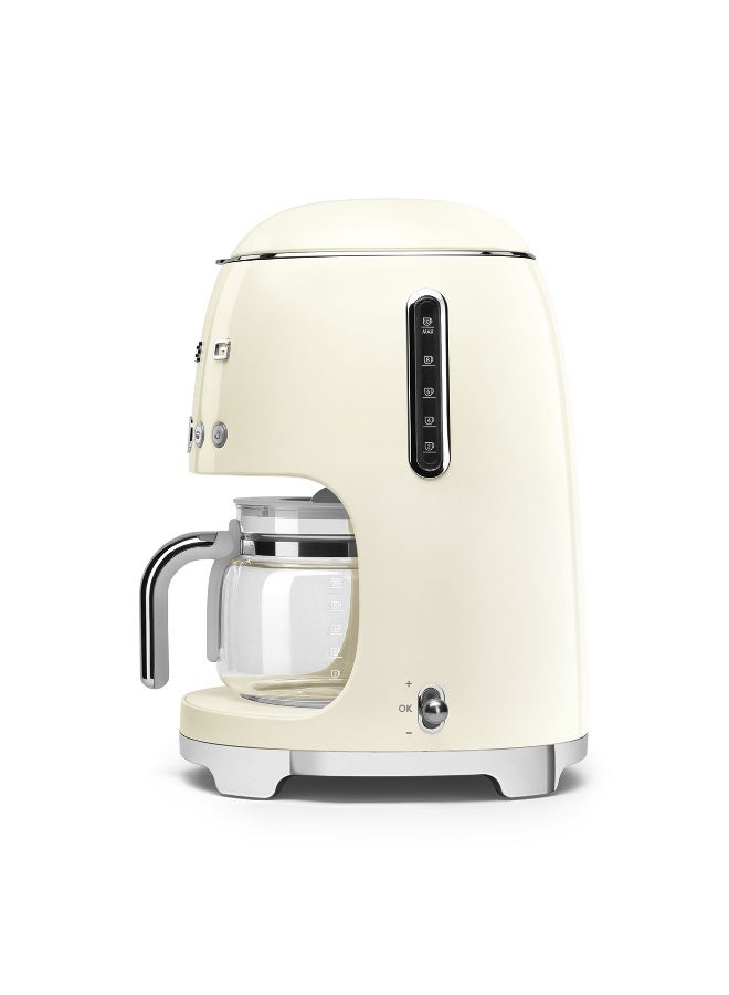 سميج ماكينة قهوة سميج بتصميم الخمسينات، كريمي - Image 2