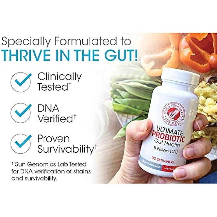 Silver Fern Gut Rehab Kit - 30 Day Supply - Cleanse Daily (1 Bottle = 120 Capsules) & Ultimate Probiotic (1 Bottle = 60 Capsules) - Immunoglobulins & Spore Forming Probiotics - Image 4