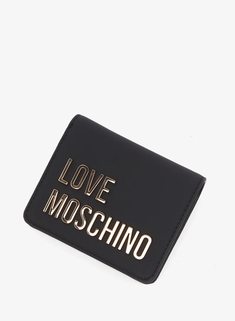 لوف موسكينو Logo bi fold wallets