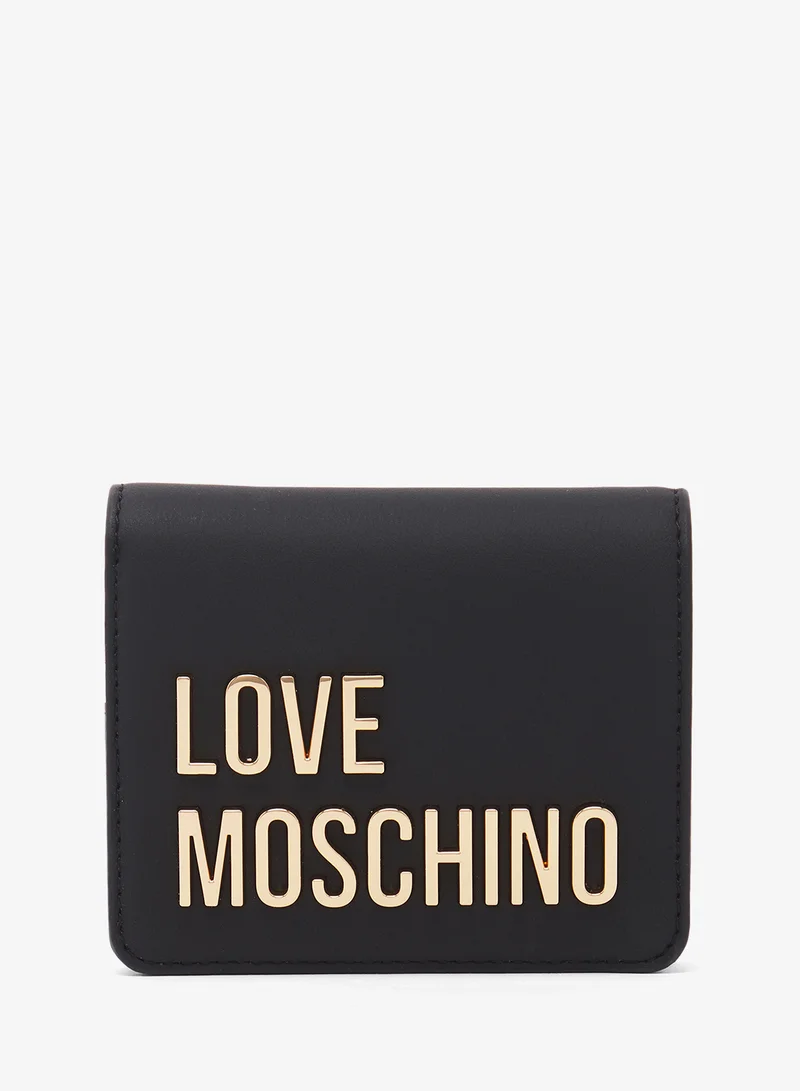 لوف موسكينو Logo bi fold wallets