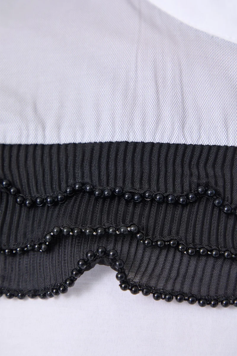 توتشي Tulle Detailed Shirt