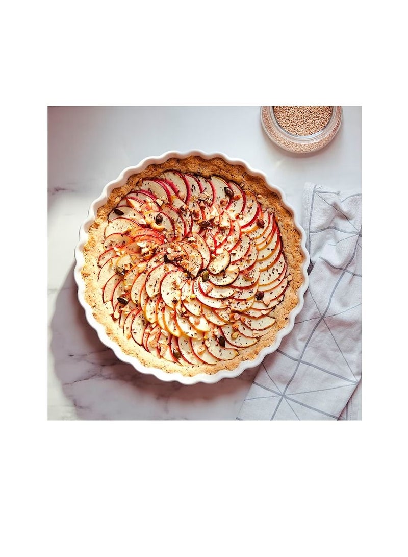 Pie dish, off-white32 cm - Image 3