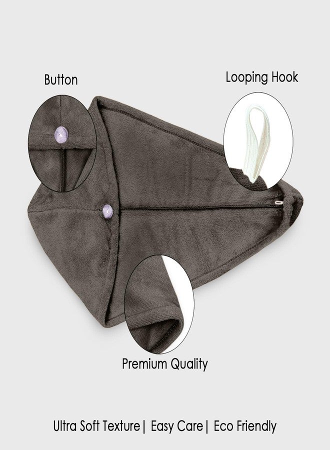 HOUSSE Super Light, Adjustable Buttons to Wrap Around Hair, Frizz Free, High Absorbent, Quick Dry, Hair Wrap, 25 X 65 cm,for All Age Group (Cocca Brown) - Image 3