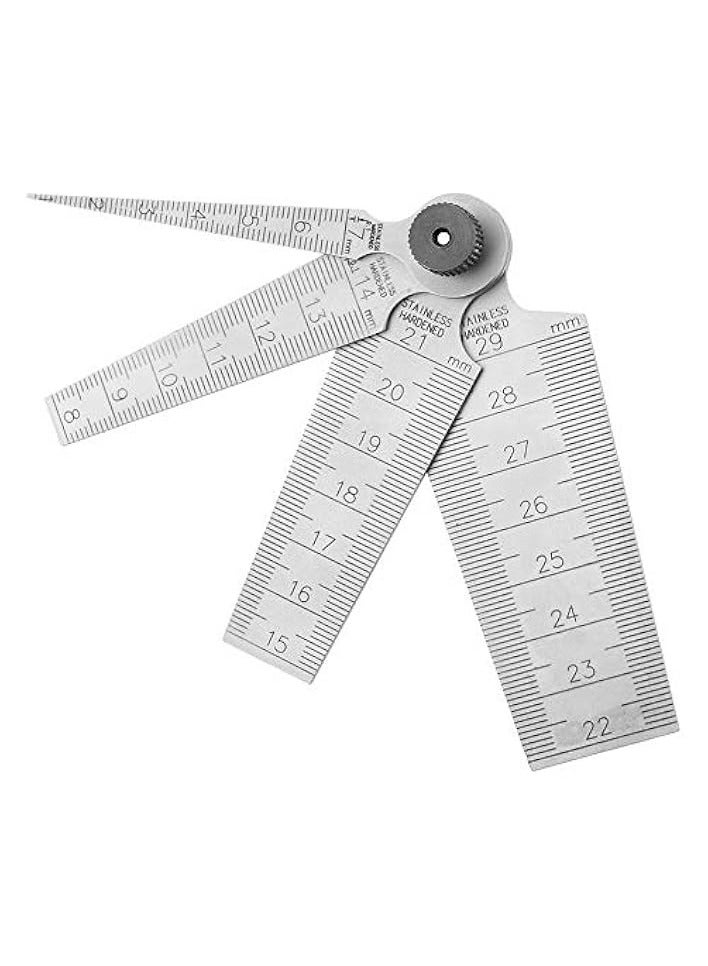 PROMASS 1 Set Stainless Steel 1-29mm Metric Taper Gauge Aperture Scale Wedge Feeler for Drill Hole Measurement Tools - Image 1