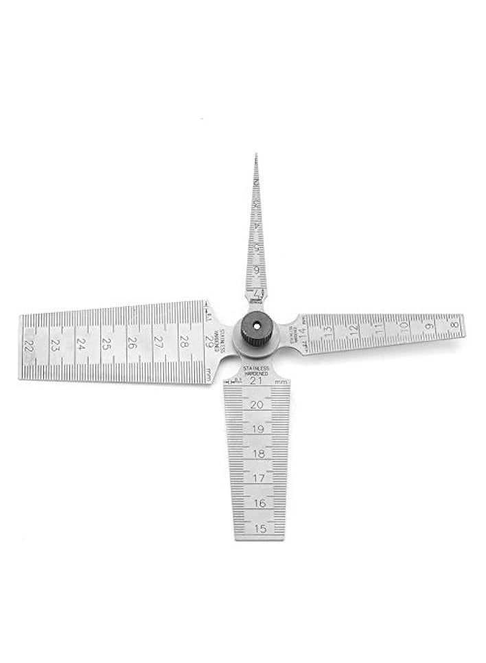 PROMASS 1 Set Stainless Steel 1-29mm Metric Taper Gauge Aperture Scale Wedge Feeler for Drill Hole Measurement Tools - Image 4