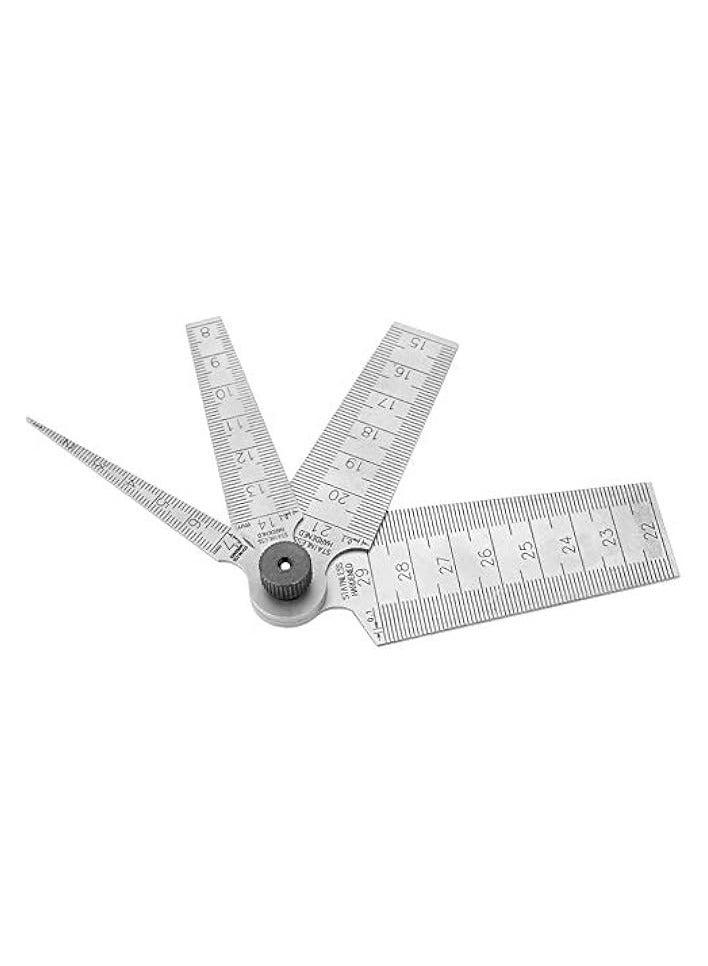 PROMASS 1 Set Stainless Steel 1-29mm Metric Taper Gauge Aperture Scale Wedge Feeler for Drill Hole Measurement Tools - Image 5