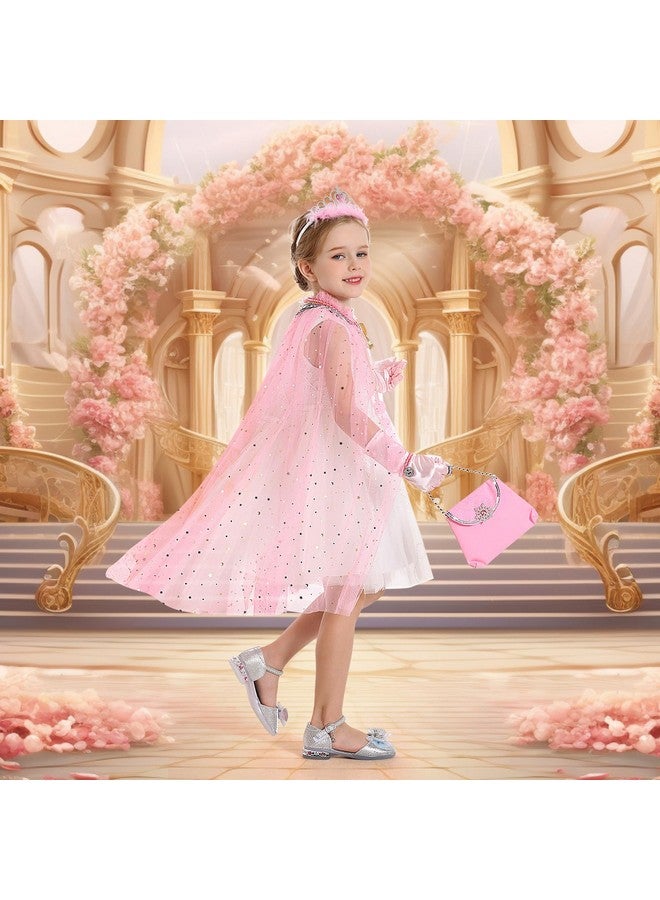 fedio Princess Cape Set,12Pcs Princess Dress Up Clothes For Little Girl, Princess Dresses For Girl 3 8 Years Birthday Gift - Image 3