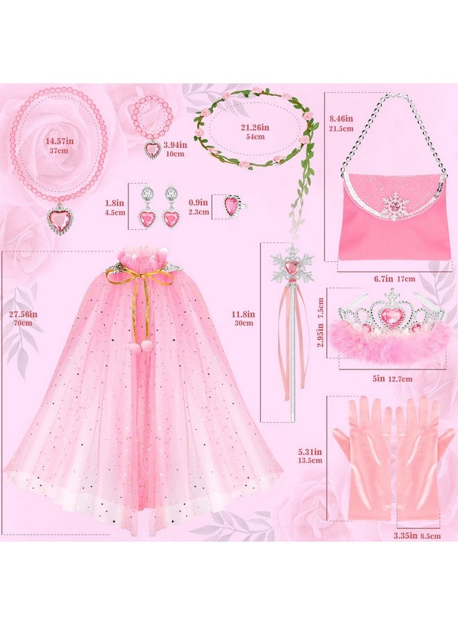fedio Princess Cape Set,12Pcs Princess Dress Up Clothes For Little Girl, Princess Dresses For Girl 3 8 Years Birthday Gift - Image 5