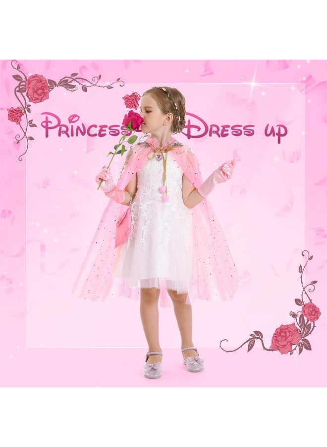 fedio Princess Cape Set,12Pcs Princess Dress Up Clothes For Little Girl, Princess Dresses For Girl 3 8 Years Birthday Gift - Image 2
