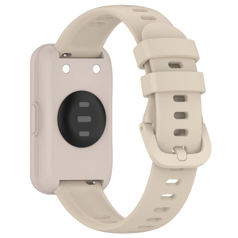 erorex For Keep Band B5  / B4 / B4 Lite Colorful Quick Release Buckle Silicone Watch Band(Milk Tea Color) - Image 2