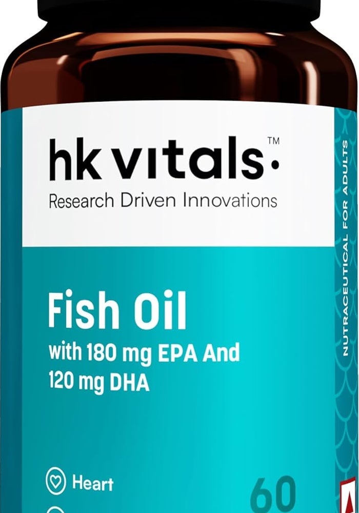 HK Vitals Fish Oil Capsules - 60 Count - Image 1